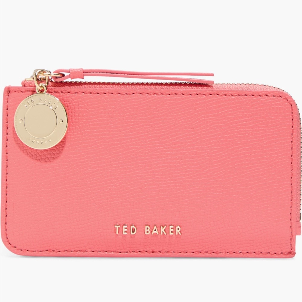 Ted Baker - Lulu Leather Card Case - Brand New with Tags - Coral